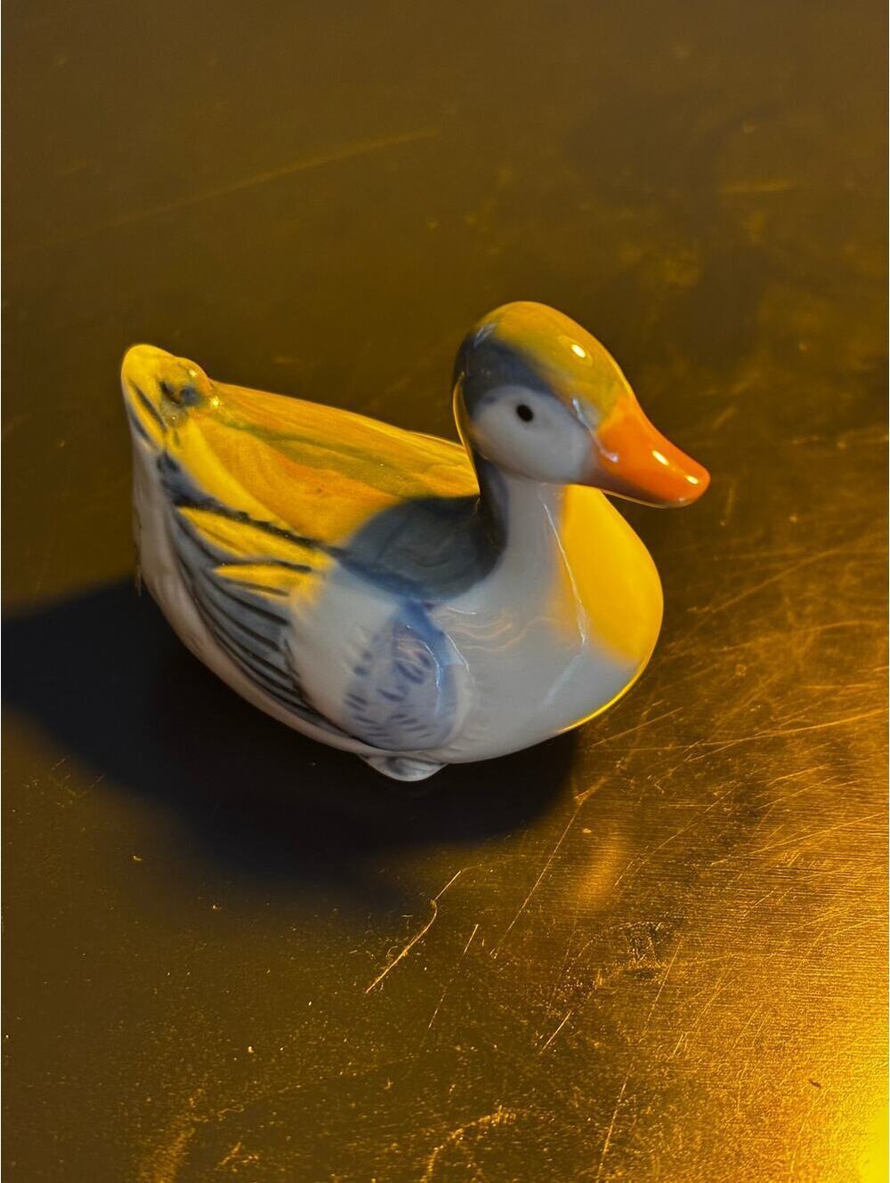 Otagiri Vintage Porcelain Small Duck Figurine 3"